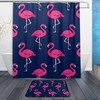 Tropical Flamingo Full Size Shower Curtain, Waterproof Bathroom Decor