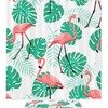 Tropical Flamingo Pattern Print Shower Curtain For Bathroom Tub Set