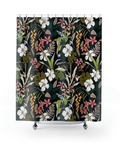 Tropical Floral Boho Shower Curtain - Adds Elegance And Freshness To Your Bathroom