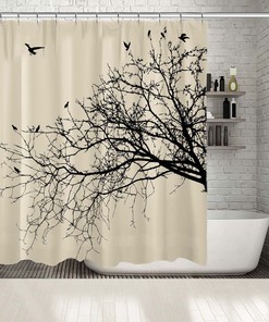 Tropical Floral Shower Curtain For A Beachy Bathroom