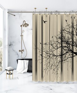 Tropical Floral Shower Curtain For A Beachy Bathroom
