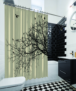 Tropical Floral Shower Curtain For A Beachy Bathroom
