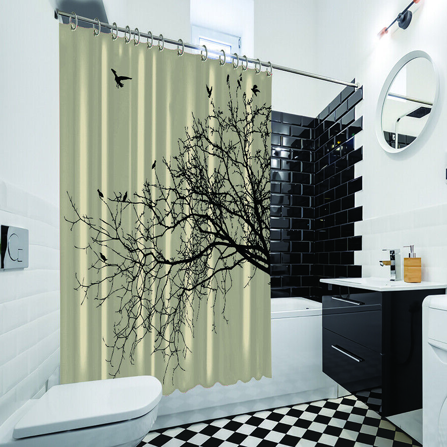 Tropical Floral Shower Curtain For A Beachy Bathroom