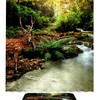 Tropical Forest Deer Print Shower Curtain for Unique Bathroom Decor