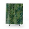 Tropical Green Leaves Shower Curtain for a Refreshing Oasis