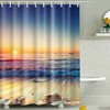 Tropical Hawaiian Beach Scene Shower Curtain For A Summer-Inspired Home Spa