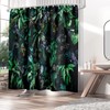 Tropical Jungle Forest Shower Curtain For Nature Lovers Bathroom Decor 