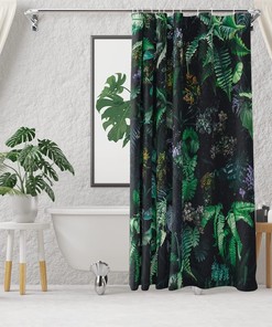 Tropical Jungle Forest Shower Curtain For Nature Lovers Bathroom Decor