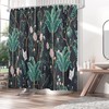 Tropical Jungle Forest Shower Curtain For Wildlife Bathroom Decor 