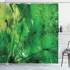 Tropical Jungle Plants Shower Curtain for Lush Bathroom Decor