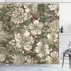 Tropical Jungle Print Aloha Hawaiian Shower Curtain For Bathroom