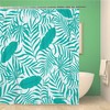 Tropical Leaves Hawaiian Floral Abstract Shower Curtain With Beautiful Botanical Colors