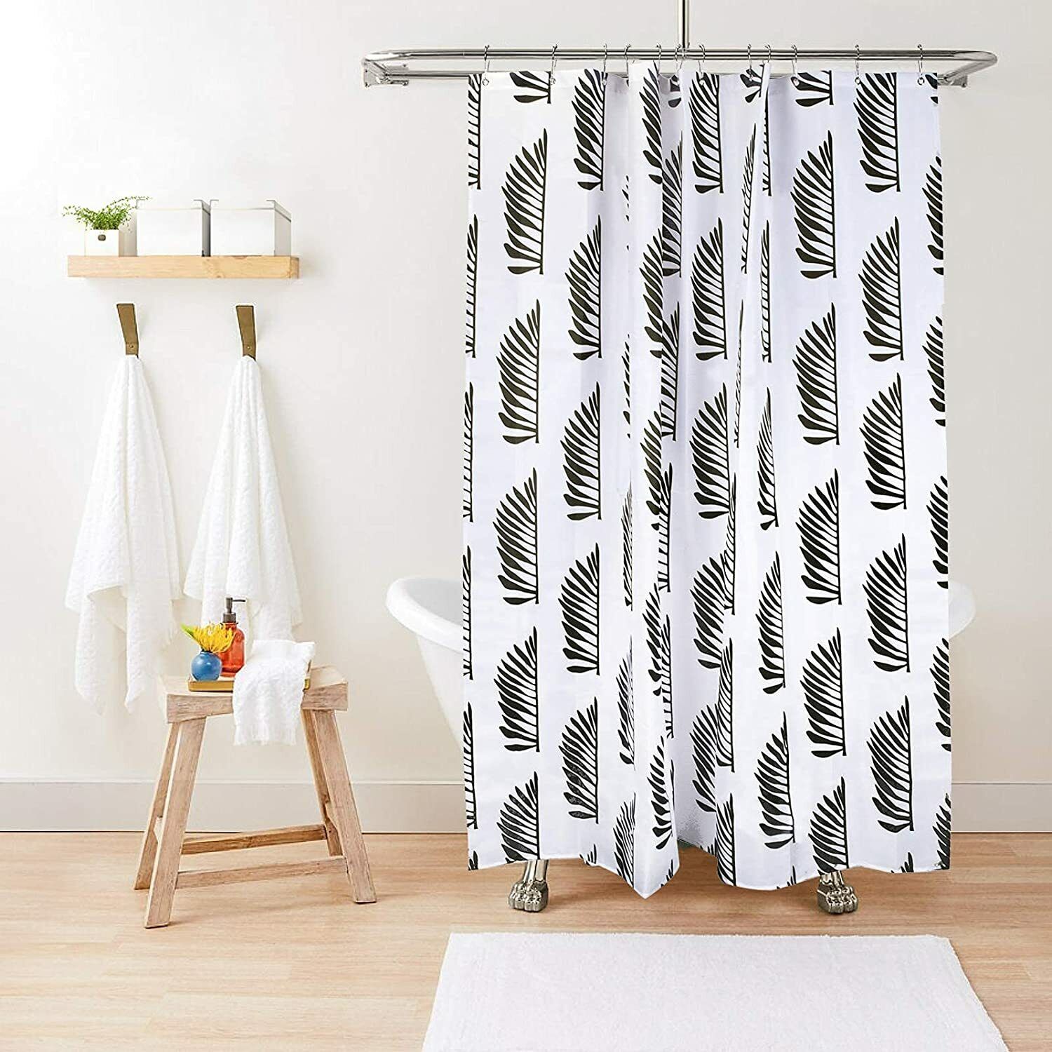 Tropical Palm Leaf Curtain Set