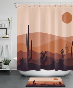 Tropical Palm Leaf Shower Curtain