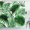 Tropical Palm Leaf Shower Curtain - Nature Bathroom Accessory