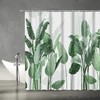 Tropical Palm Leaves Leaf Plants Print Vintage Shower Curtain #3, for Bathroom Decor 