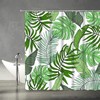 Tropical Palm Leaves and Plants 3D Shower Curtain in Multiple Sizes for Bathroom Decor