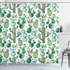 Tropical Palm Tree Leaves Branches Botanical Photo Jungle Garden Nature Eco Theme Shower Curtain