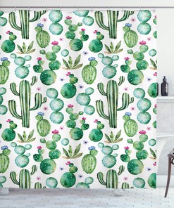 Tropical Palm Tree Leaves Branches Botanical Photo Jungle Garden Nature Eco Theme Shower Curtain