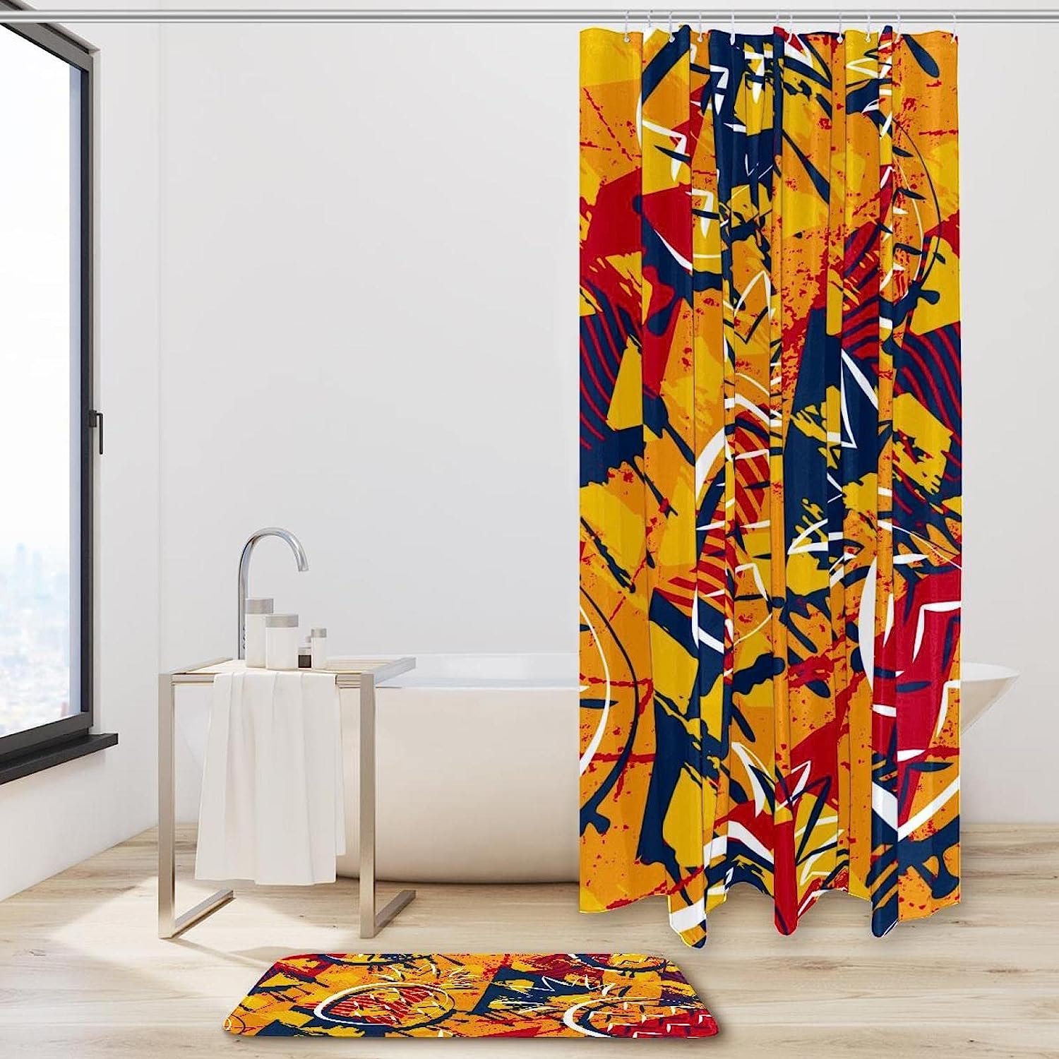 Tropical Pineapple Pattern Shower Curtain For Bathroom Decor - Image 2