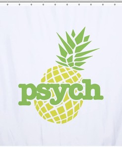 Tropical Pineapple Shower Curtain for Bathroom Home Decor