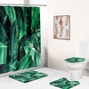 Tropical Plantain Leaf Shower Curtain for Natural Bathroom Decor