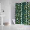 Tropical Plants Palm Leaves Print Boho Shower Curtain For Bathroom Bath And Waterproof Durability
