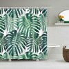 Tropical Rain Forest Plant Fabric Shower Curtain For Your Modern Bathroom Decor