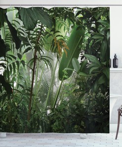 Tropical Rainforest Wild Shower Curtain: Add An Adventurous Look To Your Bathroom