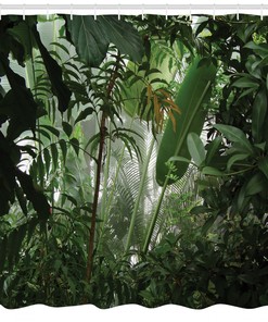 Tropical Rainforest Wild Shower Curtain: Add An Adventurous Look To Your Bathroom
