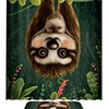 Tropical Sloth Shower Curtain, Add a Summery Touch to Your Bathroom 