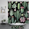 Tropical Succulent Plant Shower Curtain 