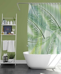 Tropical Trees Leaf Fabric Shower Curtain: Perfect Addition To Your Home Bath Decor