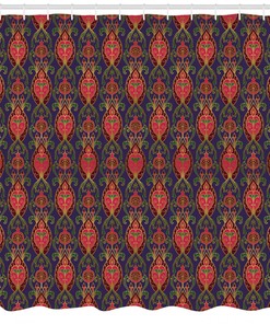 Turkish Fabric Shower Curtain for an Exotic Bathroom