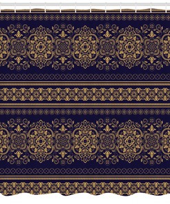 Turkish Fabric Shower Curtain for an Exotic Bathroom