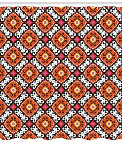 Turkish Fabric Shower Curtain for an Exotic Bathroom