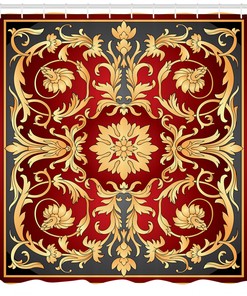 Turkish Fabric Shower Curtain for an Exotic Bathroom