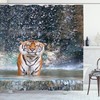 Turn Your Bathroom Into a Wildlife Sanctuary with Tiger Shower Curtain