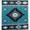 Turquoise Aztec Native American Shower Curtain for a Tribal Bathroom
