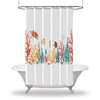 Turtle Seaweed Sea Life Printed Shower Curtain - Waterproof Bathroom Decor