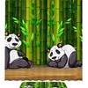 Two Panda in Bamboo Forest Unique Shower Curtain