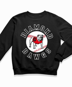 UGA Diamond Dawgs Logo T-Shirt for Fans of Georgia Bulldogs - Classic Tee for Fans