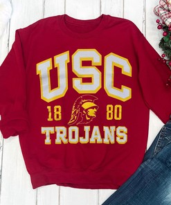 USC Trojans Collegiate Memorabilia T-Shirt Crew Neck Tee