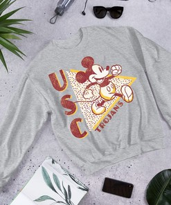 USC Trojans Disney Fondness Mickey Men's T-Shirt Fan Gift