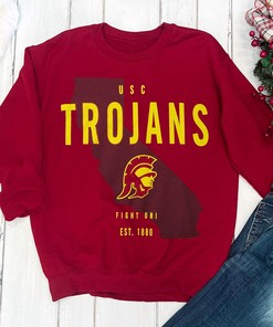 USC Trojans NCAA Crew Neck T-Shirt Fan Gift