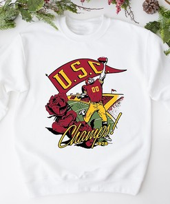 USC Trojans National Champs Tee Retro Vintage Style Shirt
