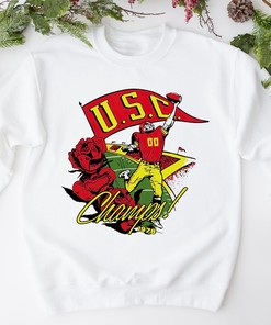 USC Trojans Snoopy and Woodstock Painting Logo T-Shirt Fan Gift