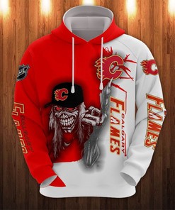 Ultra Death Graphic 3D All Over Print Hoodie - Ideal Halloween Gift For Calgary Flames Fans 