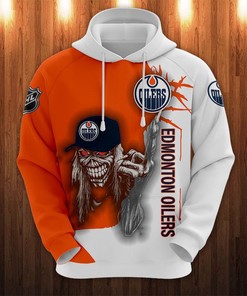 Ultra Death Graphic All Over Print 3D Hoodie For Halloween From Edmonton Oilers