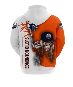 Ultra Death Graphic All Over Print 3D Hoodie For Halloween From Edmonton Oilers
